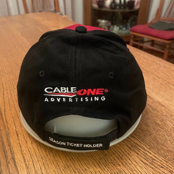 Men's Idaho Falls Chukars Red/Black Hook and Loop Baseball Hat Cap - Picture 7 of 10